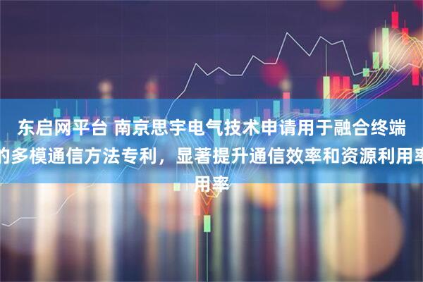 东启网平台 南京思宇电气技术申请用于融合终端的多模通信方法专利，显著提升通信效率和资源利用率