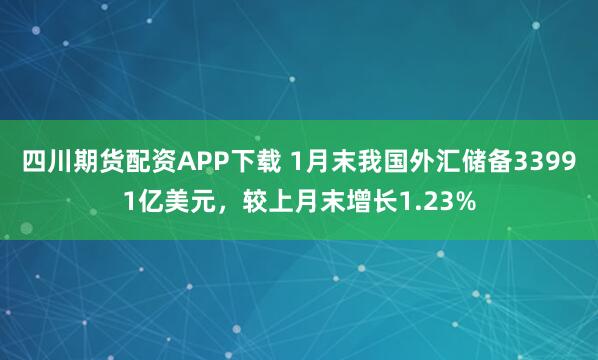 四川期货配资APP下载 1月末我国外汇储备33991亿美元，较上月末增长1.23%